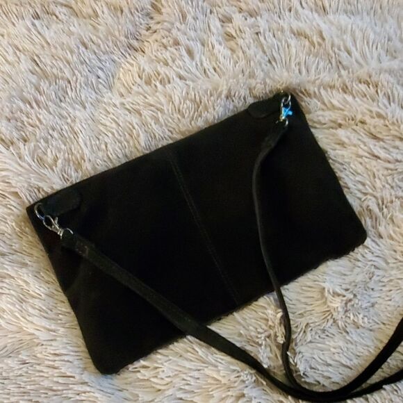 Beautiful suede Topshop purse w/ gold accents - Picture 7 of 7